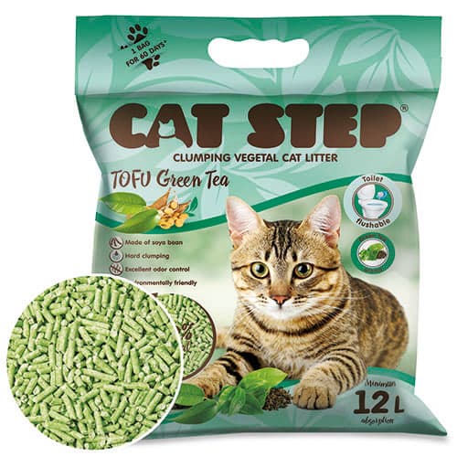 Cat Step Tofu Green Tea clumping litter for cats