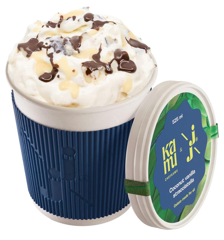 Ještě jednu & Kamu Ice cream coconut vanilla stracciatella