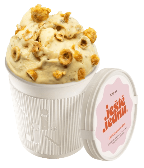 Ještě jednu & Mlékárna Klíč Zmrzlina A2 mléko lískooříškový griliáš