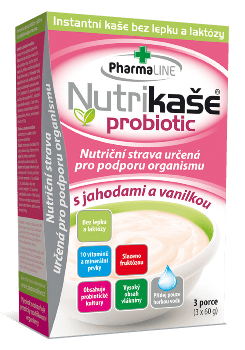 Nutrikaše probiotic jahoda a vanilka 3x60g