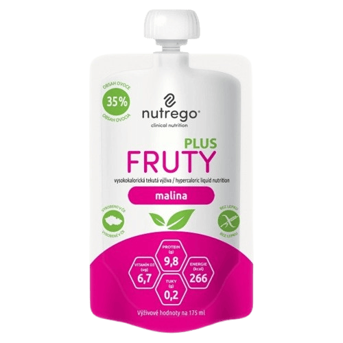NUTREGO FRUTY PLUS MALINA perorální roztok 4X175ML