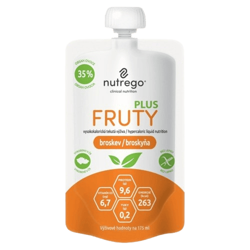 NUTREGO FRUTY PLUS BROSKEV perorální roztok 4X175ML
