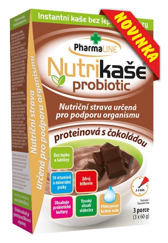 Nutrikaše probiotic proteinová s čokoládou 3x60g