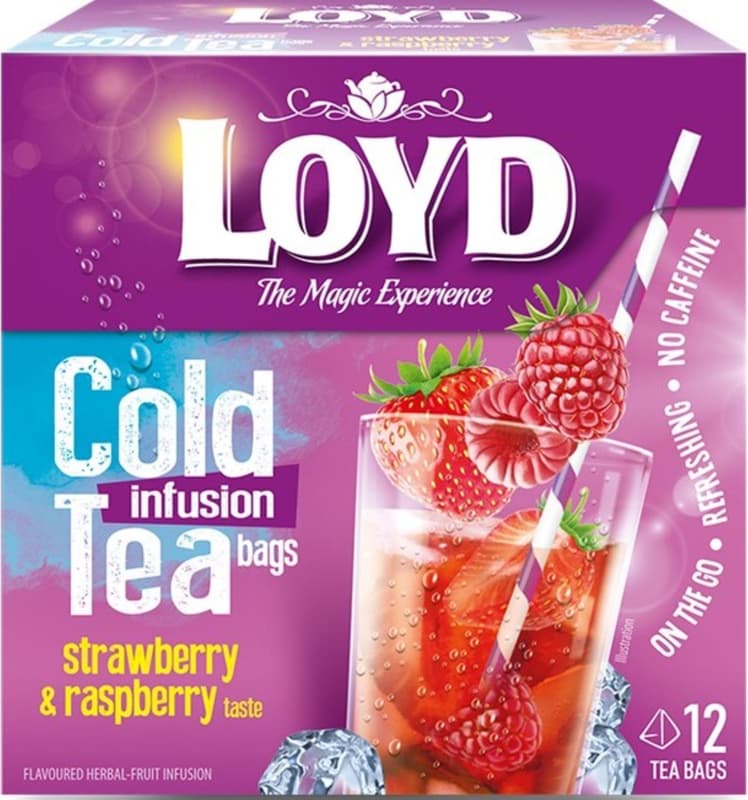 Loyd Pyramida cold tea jahoda a malina