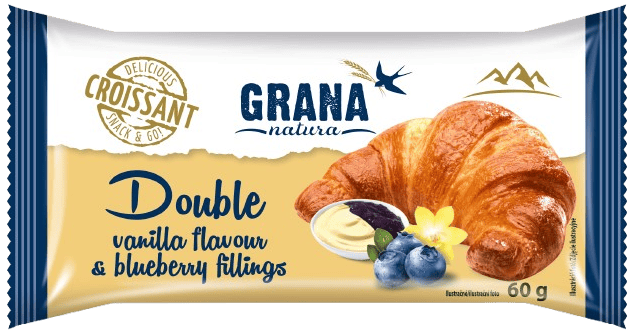 Grana Croissant vanilla and blueberry
