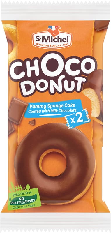 St. Michel Donuts semi-dipped