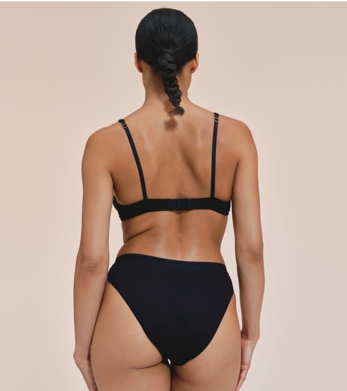 Snuggs Brief Tencel menstruační kalhotky S, černá