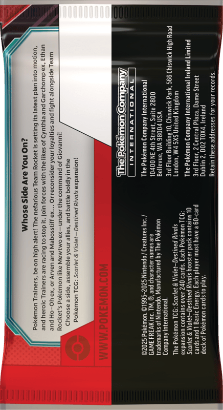 Pokémon TCG: SV10 Destined Rivals – Booster