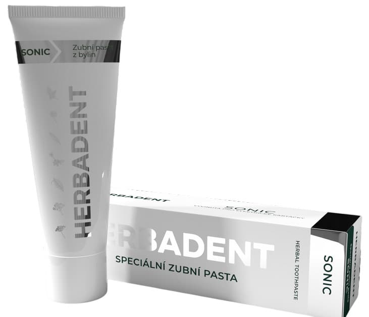 Herbadent Sonic zubní pasta s hydroxyapatitem pro čištení s elektrickým kartáčkem