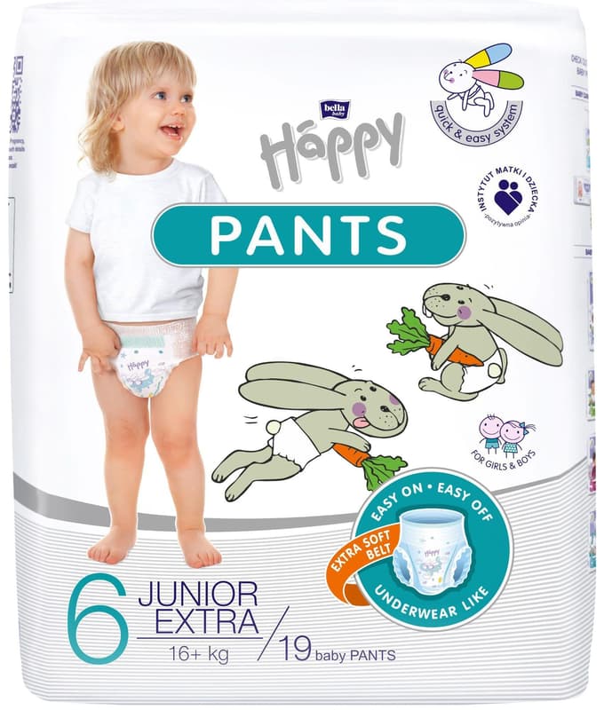 Bella Baby Happy Pants jednorázové plenkové kalhotky 6 (16+ kg)