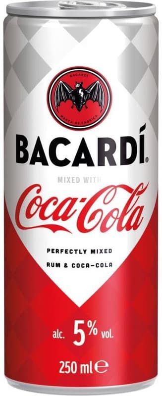 Bacardi Rum a Coca-Cola 5% vol.