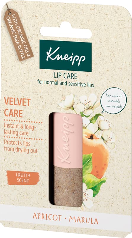 Kneipp Velvet Care balzám na rty meruňka