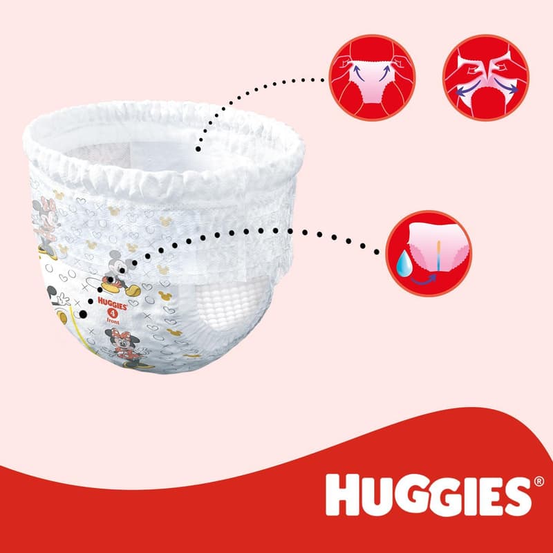 Huggies® Little Movers Pants box plenkové kalhotky 4 (9–14 kg)