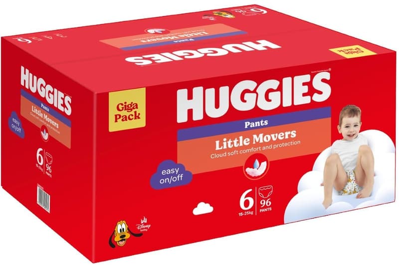 Huggies® Little Movers Pants box of 6 (15-25 kg)