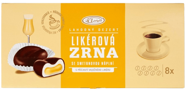 Klasa Liqueur beans with eggnog flavor