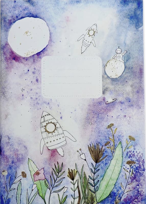 Be Nice ECO School notebook A6 lined, space, No. 624