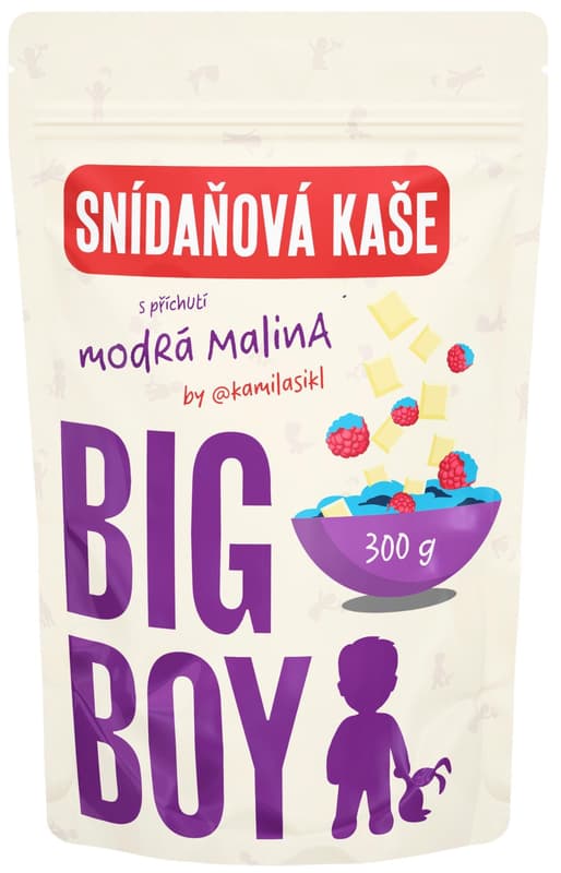 Big Boy Kaše s příchutí modrá malina se spirulinou