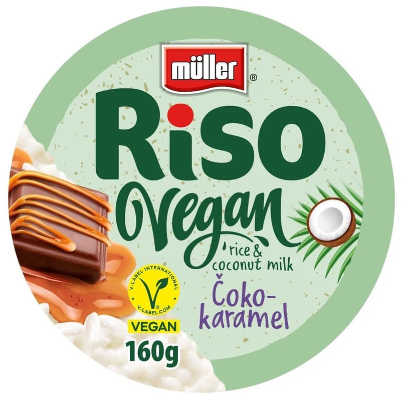 Müller Riso Vegan rice chocolate and caramel