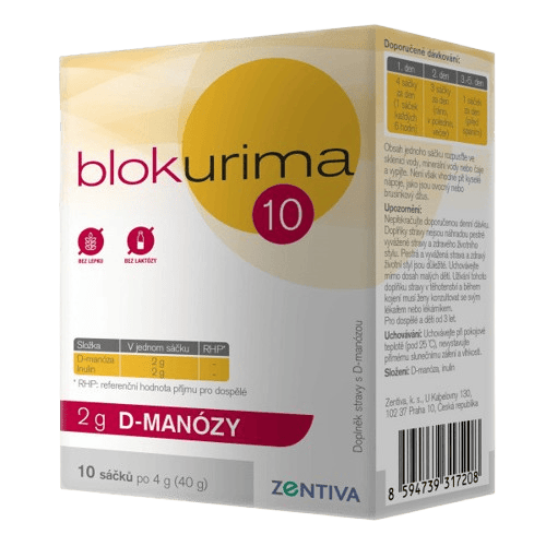 Blokurima 2g D-manózy sáčky 10x4g