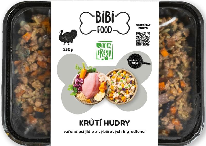 BiBi FOOD Turkey Goblles - cooked dog food