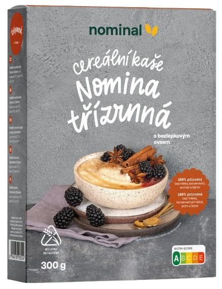 NOMINAL Nomina three-grain cereal porridge
