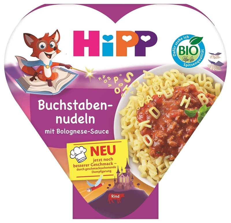 HiPP Organic Alphabet Pasta with Bolognese Sauce