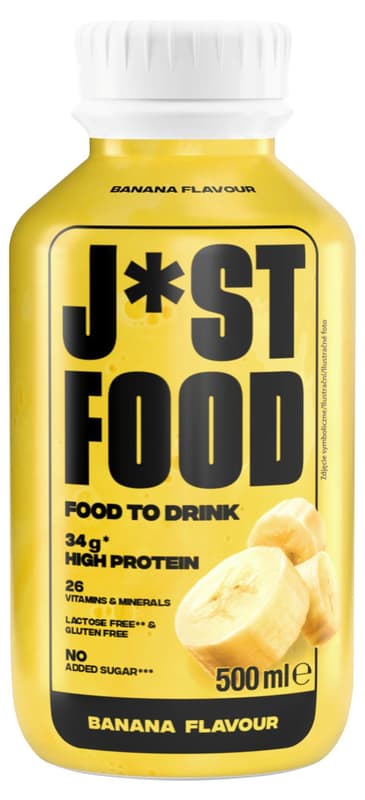 J*st Food Lactose-free milk drink with banana flavor