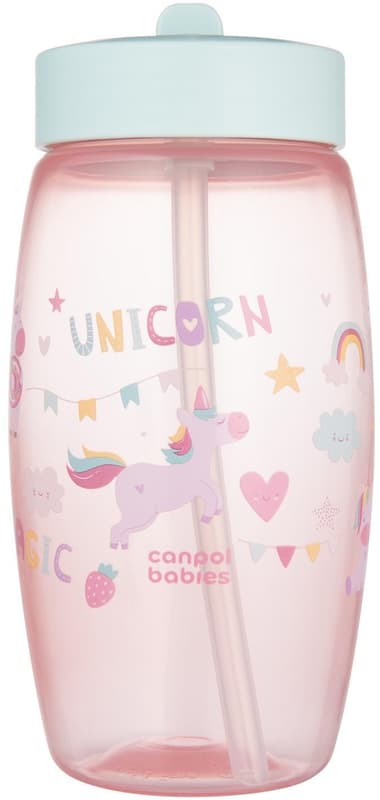 Canpol babies Unicorns sports bottle with foldable spout 400 ml