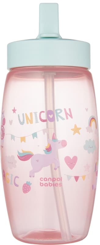 Canpol babies Unicorns sports bottle with foldable spout 400 ml