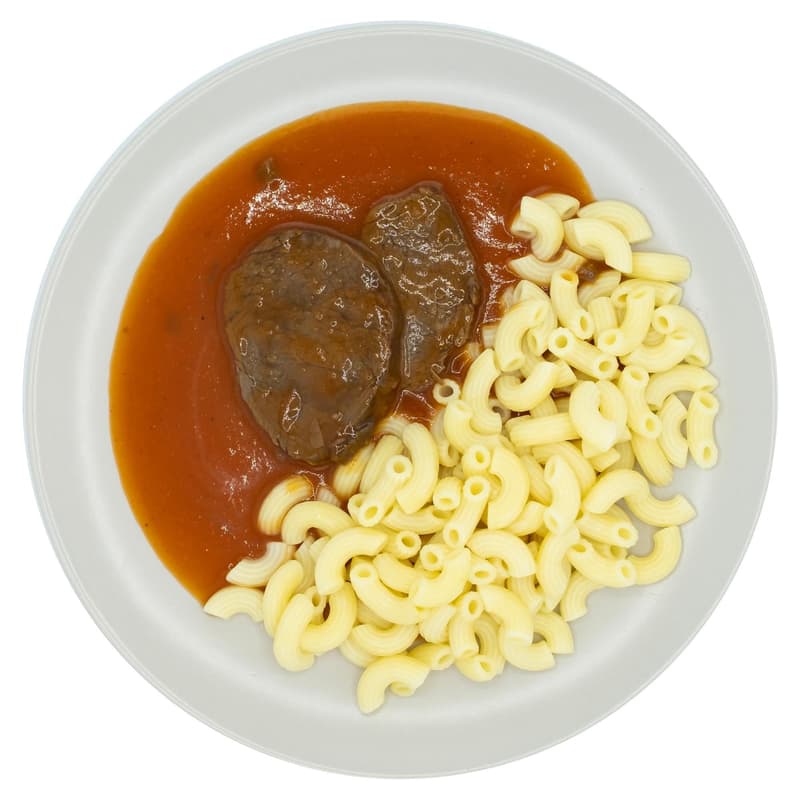 Pappudia Tomatillo sauce with beef and pasta