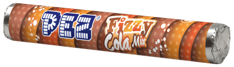 PEZ Fizzy Giant roll with cola candies