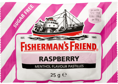 Fisherman's Friend Malina bez cukru růžový