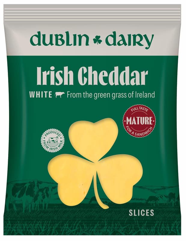 Dublin Dairy Irish cheddar white mature slices