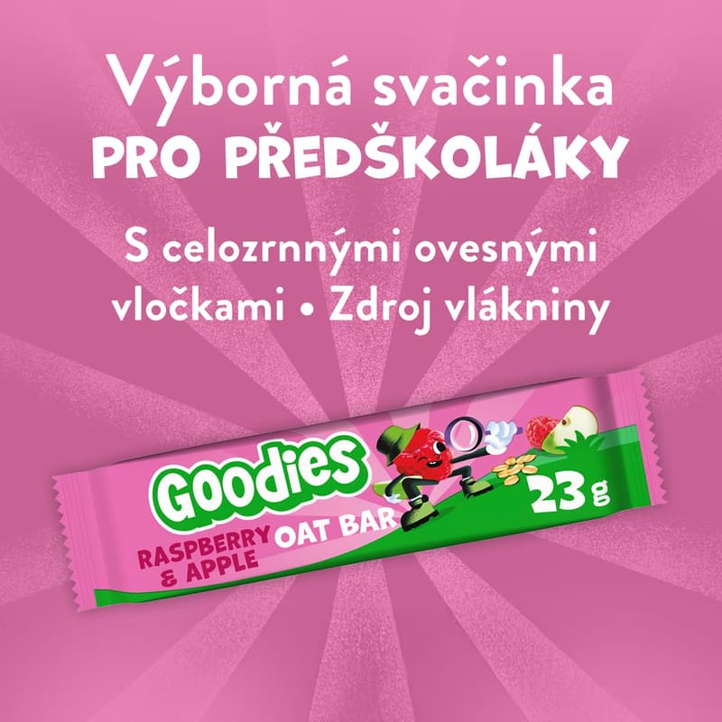 Goodies oat bar raspberry & apple 23 g