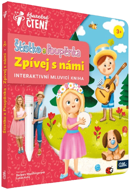 Albi Kouzelné čtení interaktivní mluvící kniha Štístko a Poupěnka – Zpívej s námi