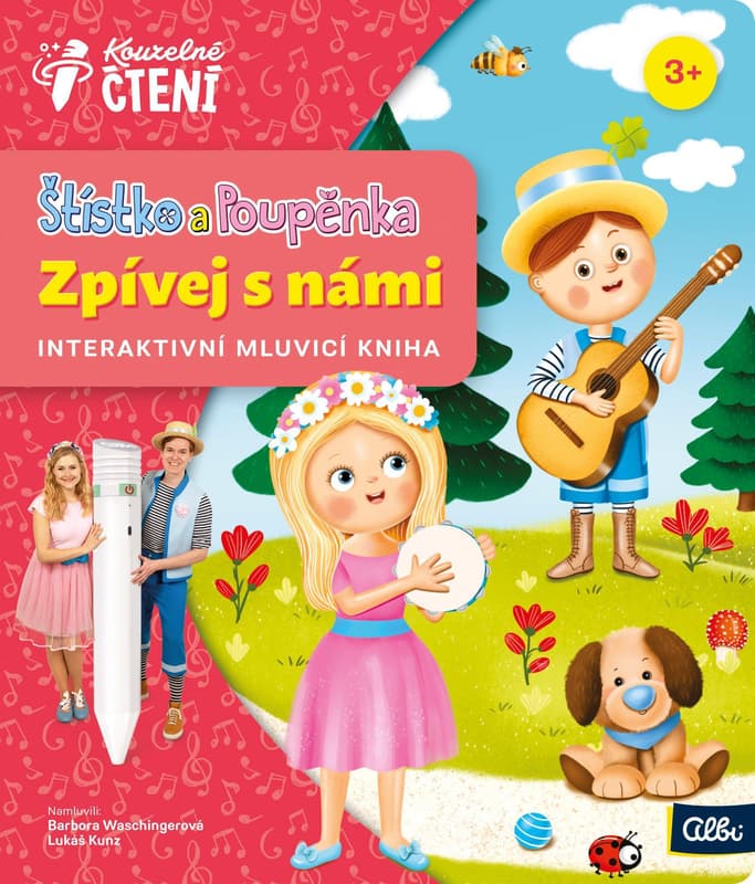 Albi Kouzelné čtení interaktivní mluvící kniha Štístko a Poupěnka – Zpívej s námi