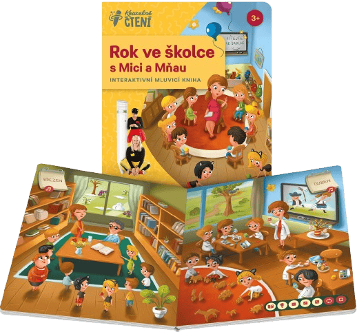 Albi Kouzelné čtení kniha Rok ve školce s Mici a Mňau