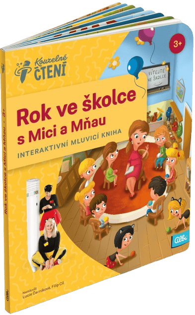Albi Kouzelné čtení kniha Rok ve školce s Mici a Mňau