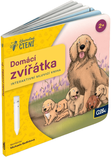 Albi Kouzelné čtení interaktivní mluvící kniha pro nejmenší – Domácí zvířátka