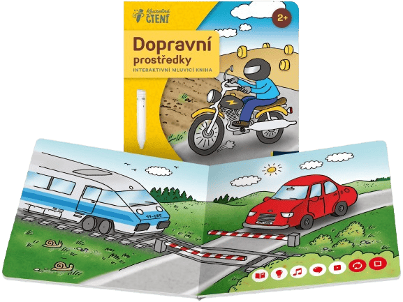 Albi Kouzelné čtení kniha pro nejmenší Dopravní prostředky