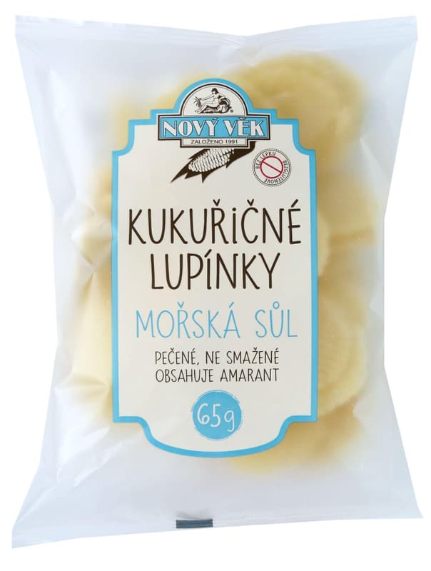 Nový věk Kukuřičné lupínky s mořskou solí