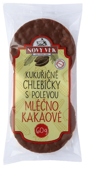 Nový věk Kukuřičné chlebíčky mléčnokakaové