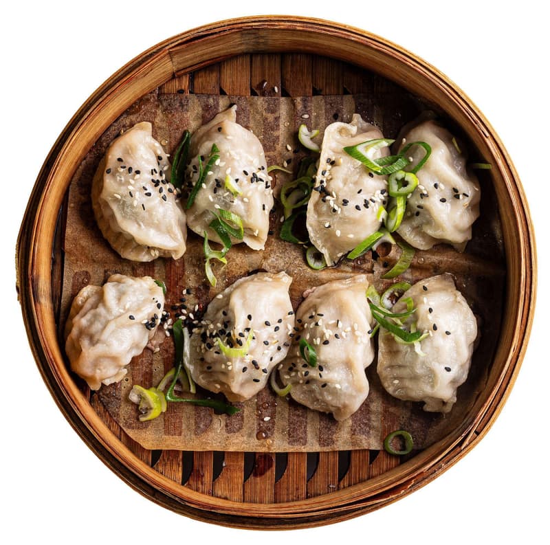 Beef dumplings with coriander from Dim Sum Spot