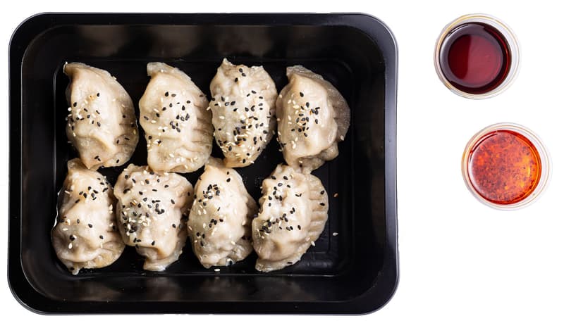 Beef dumplings with coriander from Dim Sum Spot