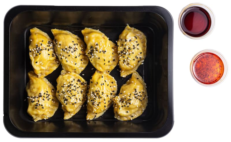 Kuřecí knedlíčky s jarní cibulkou z Dim Sum Spot