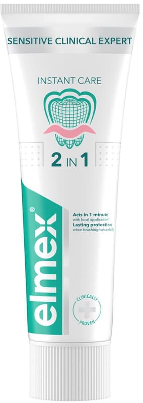 elmex Sensitive Clinical Expert Instant Care 2v1 zubní pasta