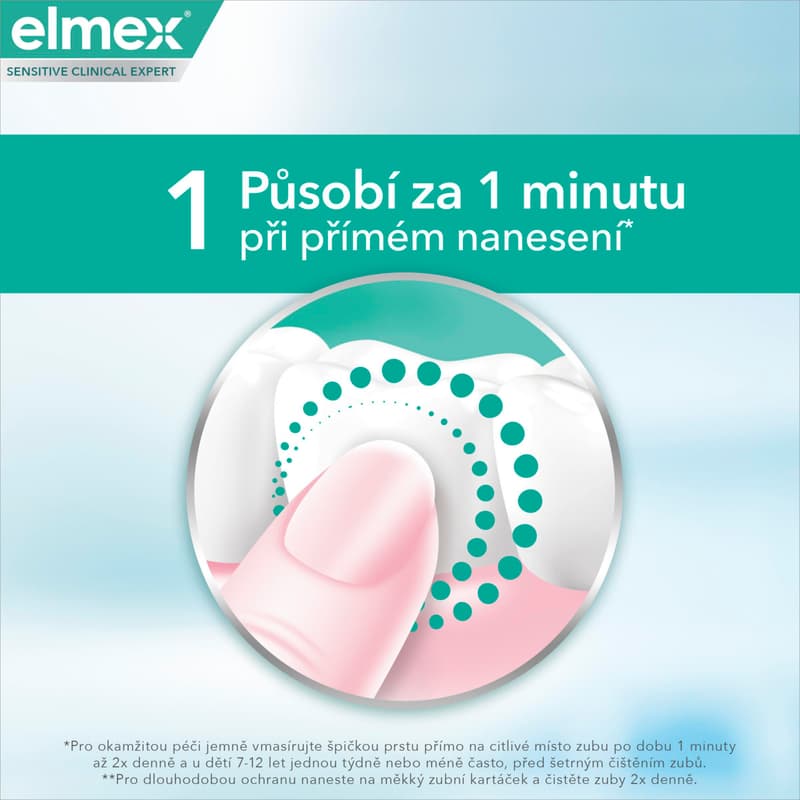 elmex Sensitive Clinical Expert Instant Care 2v1 zubní pasta