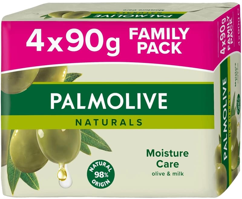Palmolive Naturals bar soap with milk and olive extracts Family pack