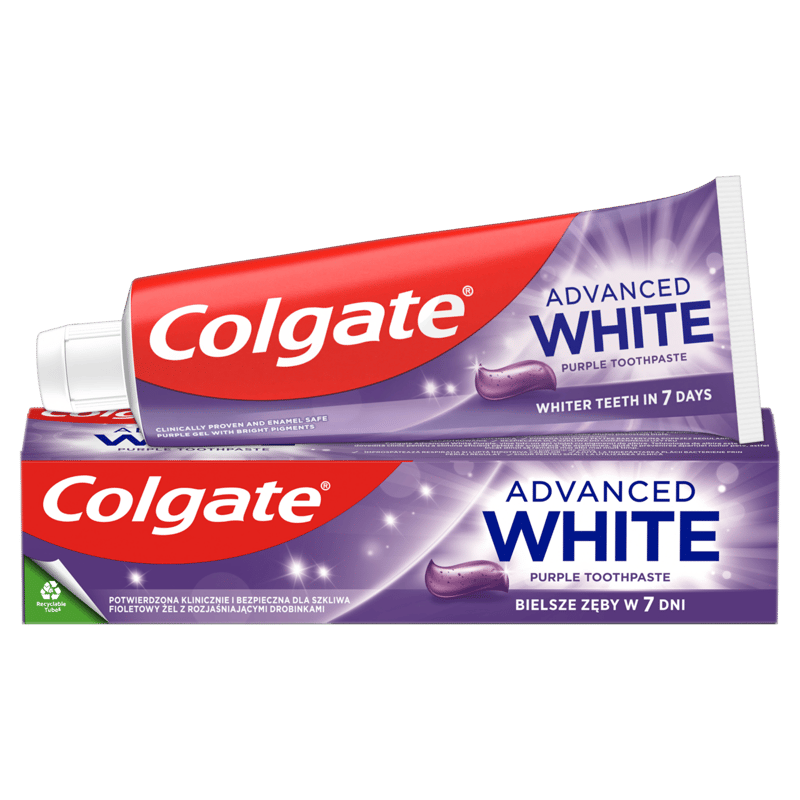 Colgate Advanced White Purple zubní pasta