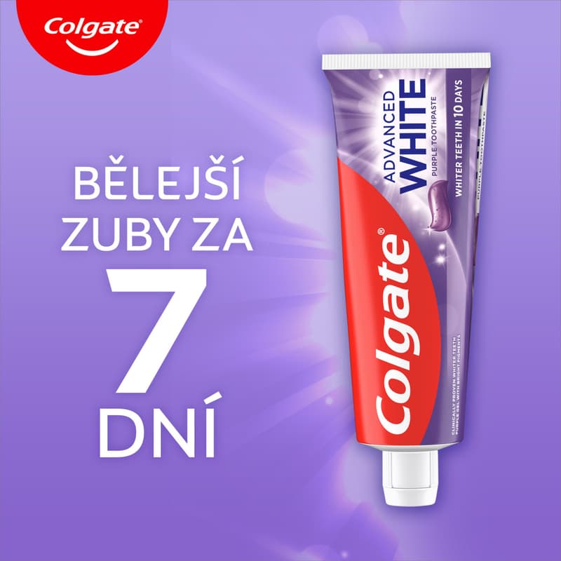 Colgate Advanced White Purple zubní pasta